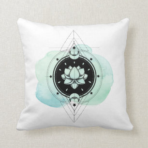 *~* Moon Lotus Stars Path to Nirvana Cushion