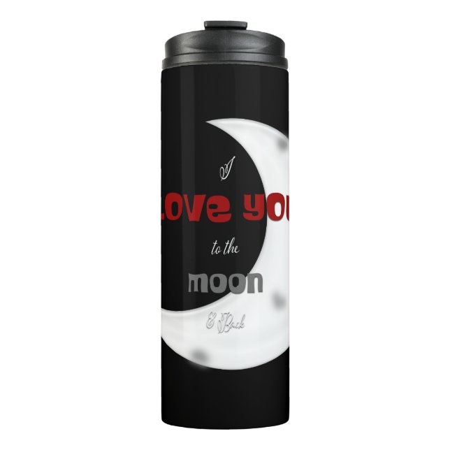 moon love thermal tumbler (Front)