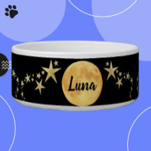 Moon Luna Gold Stars Personalised