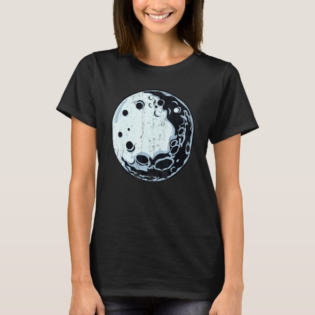 Moon Lunar Art Humour Women Proud T-Shirt (Front)