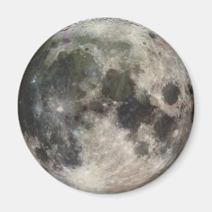 Moon Lunar Surface Photograph Galileo Magnet