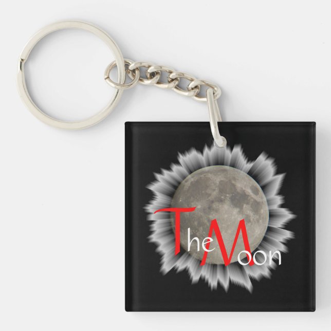 Moon, Lune, Luna, Glina, Moon key Ring (Front)