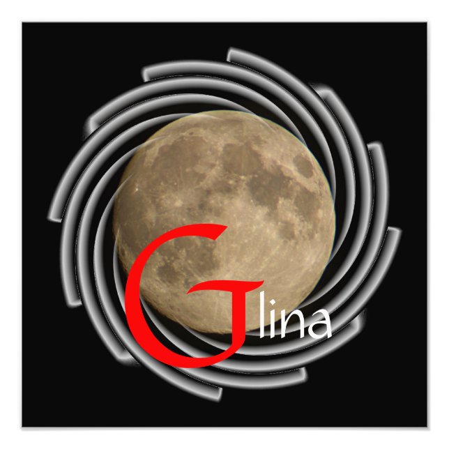 Moon, Lune, Luna, Glina, Moon Poster (Front)