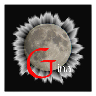 Moon, Lune, Luna, Glina, Moon Poster