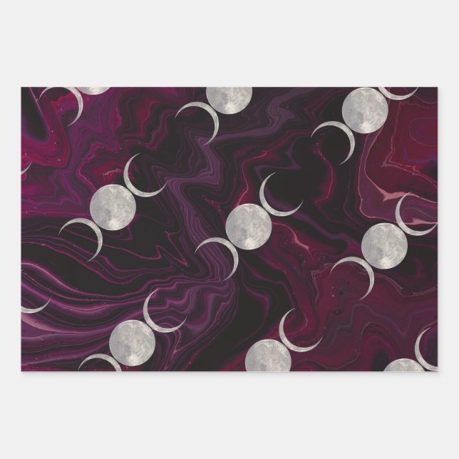 Moon Magic Abstract Wrapping Paper (Front)