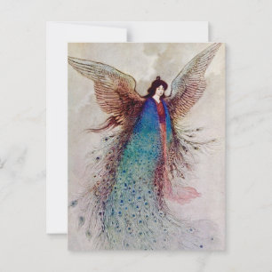 “Moon Maiden” Fairy Art by Warwick Goble Postcard