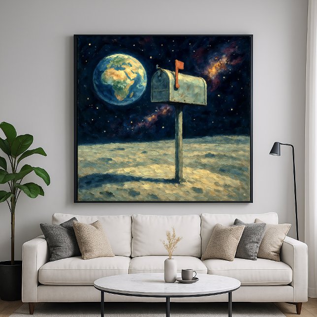 Moon Mailbox - Pastel Painterly Style Art Poster (Creator Uploaded)