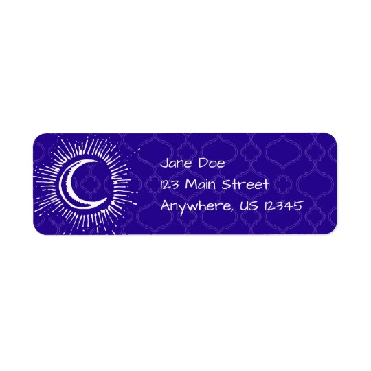 "Moon" Mailing Address Labels (WH/BLU/PUR)