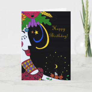 Moon Mama Happy Birthday Card