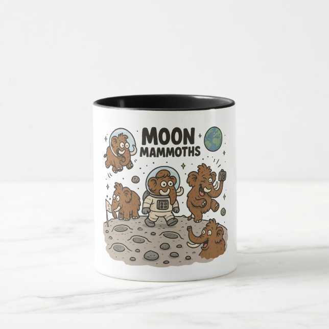 MOON MAMMOTHS funny Mug (Center)