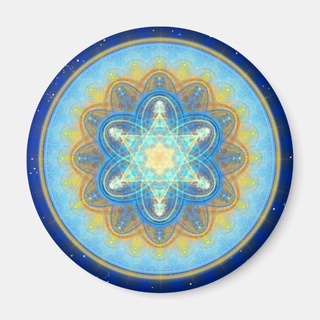 Moon Mandala Magnet (Front)