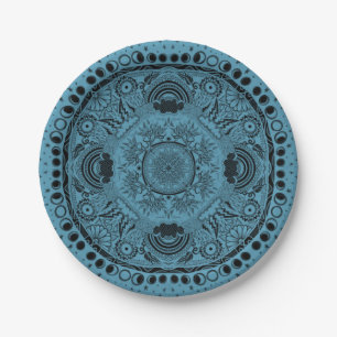 Moon Mandala MoonChild Yoga Paper Plate