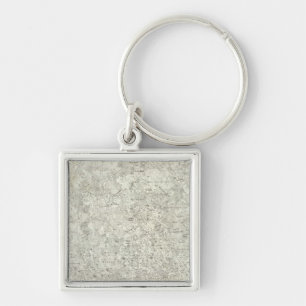 Moon Map Key Ring