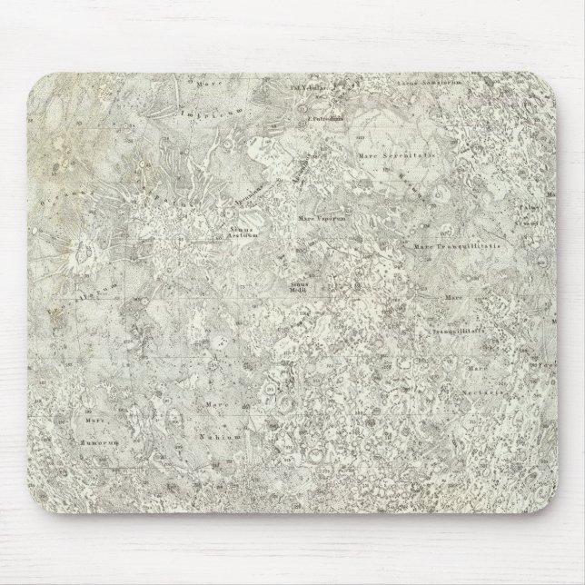 Moon Map Mouse Mat (Front)