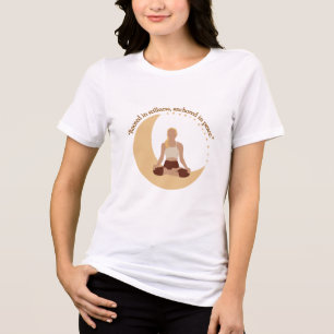 Moon Meditation – Celestial Wellness Tri-Blend Shirt