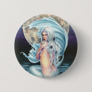 Moon Mermaid Button