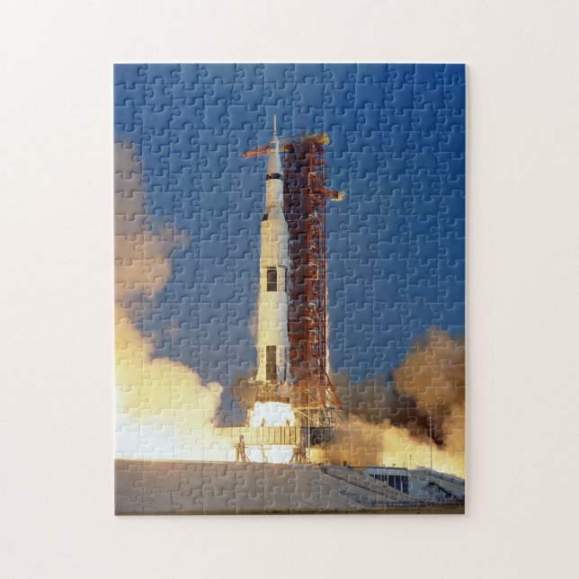 Moon Mission Spacecraft Ground View Jigsaw Puzzle (Vertical)