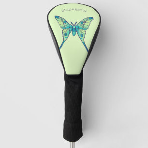 Moon Moth Magic - Butterfly Lover Art Golf Head Cover
