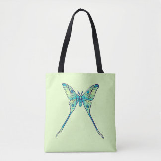 Moon Moth Magic - Butterfly Lover Art Tote Bag