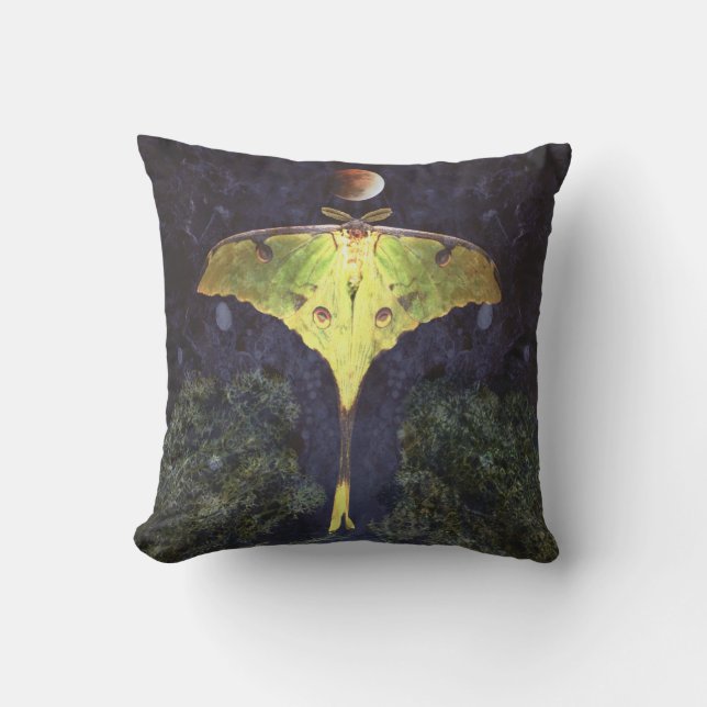 Moon Moth Pillow (Front)