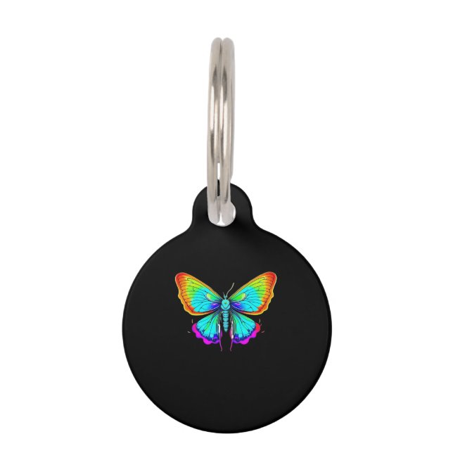 Moon Moth Whimsigoth Pet Tag (Front)