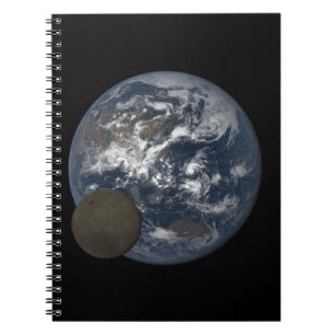 Moon moving in front of earth DSCOVR image Notebook