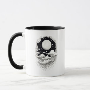 Moon Mug   Celestial Mug   Printed Both Sides