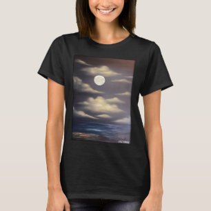 Moon Night Evening Nature Peace Moonlight Full Moo T-Shirt