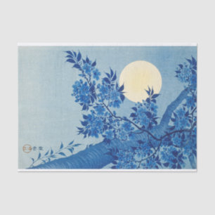 Moon Night Evening Tree Blue Moonlit Tissue Paper