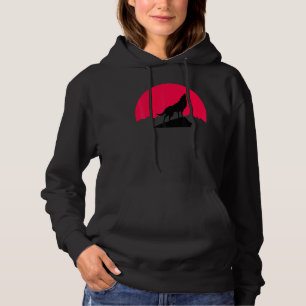 Moon Night Theme Wolf Summer Wolves Graphic Hoodie