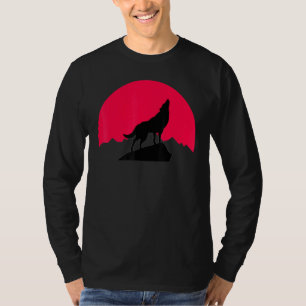 Moon Night Theme Wolf Summer Wolves Graphic T-Shirt
