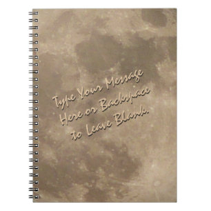 Moon Notebook Custom Full Moon Journal Book Gifts