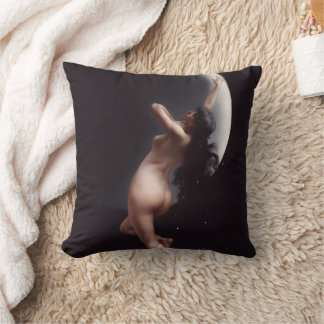 Moon Nymph Celestial – Gothic Witchy Goddess Cushion