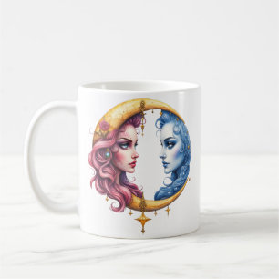 Moon of Eternal Balance – Fire & Water Souls. Coffee Mug