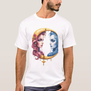 Moon of Eternal Balance – Fire & Water Souls. T-Shirt