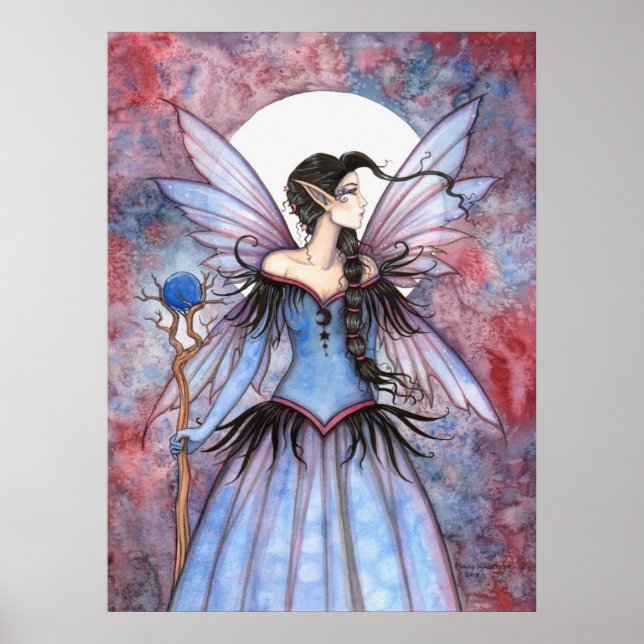 Moon of Winter Mystical Fairy Fantasy Art Poster (Front)
