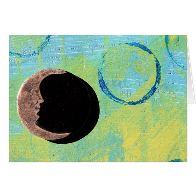 Moon on Abstract Painting (Front Horizontal)