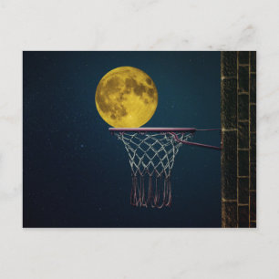 Moon on basket postcard