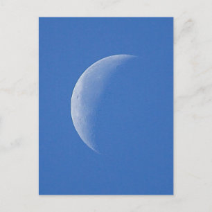 Moon On Blue Sky Postcard