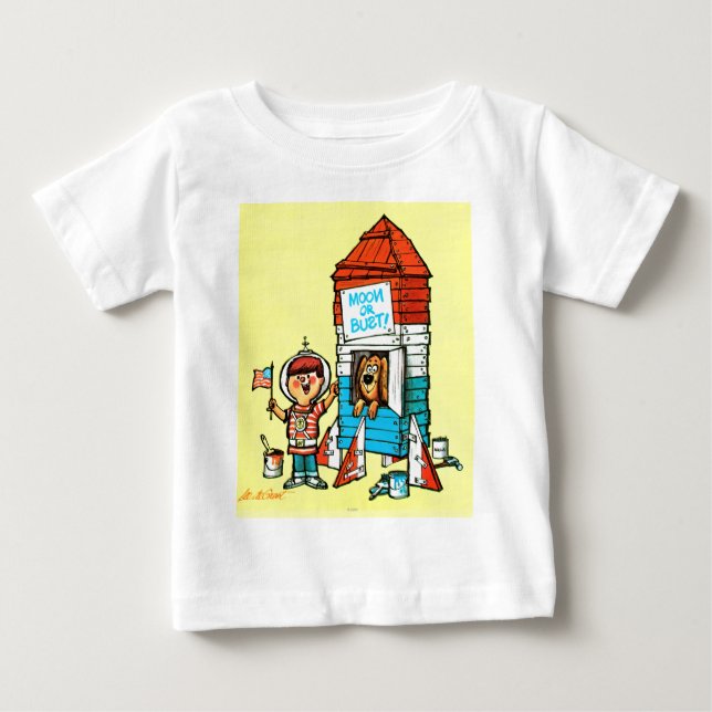 Moon or Bust! Baby T-Shirt (Front)