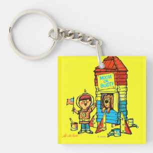 Moon or Bust! Key Ring
