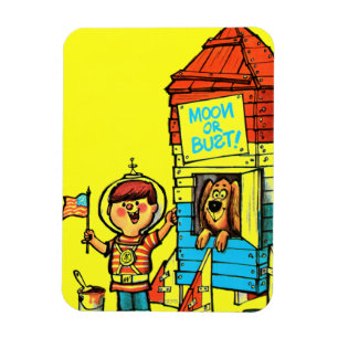 Moon or Bust! Magnet