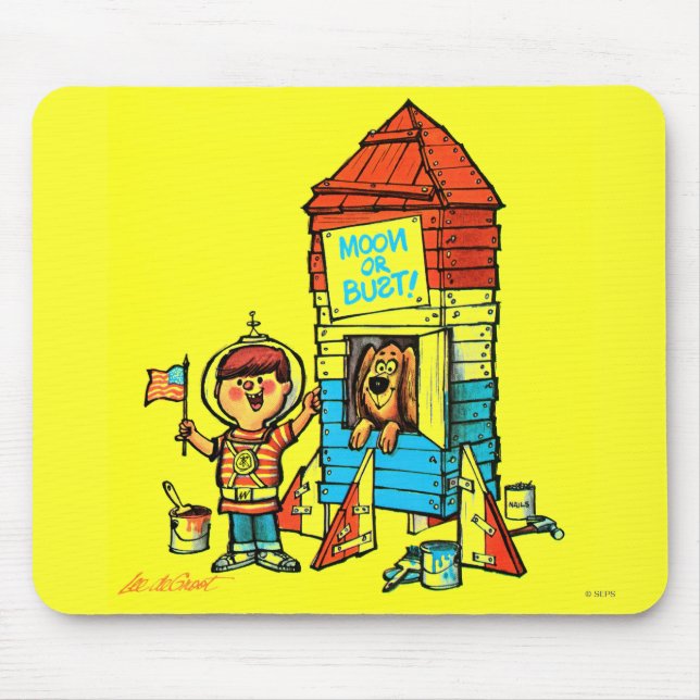 Moon or Bust! Mouse Mat (Front)