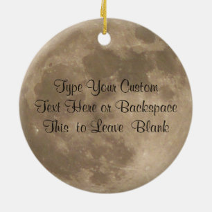 Moon Ornament Personalised Full Moon Decoration