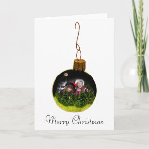 Moon Ornament Photo Greeting Card