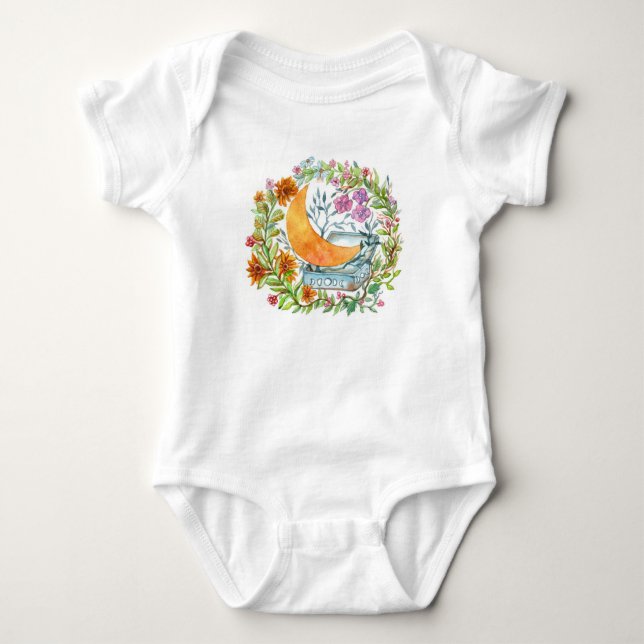 Moon out of the Box Baby Bodysuit (Front)