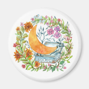 Moon out of the Box Magnet