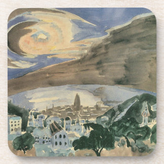 Moon Over Barcelona by Walter Gramatte Coaster