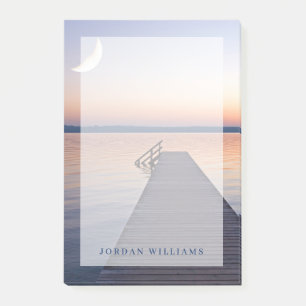 Moon Over Buscharner Footbridge   Starnberg Lake Post-it Notes