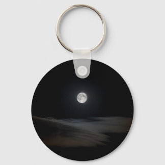 Moon over Clouds Key Ring